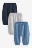 Blue/Grey Joggers 3 Pack (0mths-2yrs)