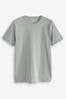 Grey Silver Regular Fit Essential Crew Neck T-Shirt