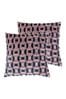 Riva Paoletti 2 Pack Pink Empire Filled Cushions