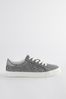 Metallic Forever Comfort® Scallop Sole Detail Lace-Up Trainers