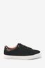 Black Forever Comfort® Scallop Sole Detail Lace-Up Trainers