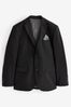 Black Slim Essential Suit puffer Jacket, Slim Fit
