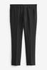 Black Essential Suit: Trousers, Slim