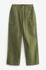 Khaki Green Cotton Cargo Combat Trousers, Reg/Long