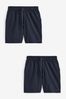 Marineblau - Leichte Jogging-Shorts im 2er-Pack