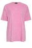 Yours Curve Pink Oversized Side Split 100% Cotton Top