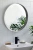 Black Round 50x50cm Wall Mirror
