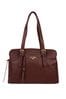 Rich Chestnut Cultured London Beckenham Leather Handbag