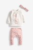 Pink Personalised Baby Pink Top And Leggings Set