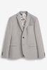 Light Grey Motion Flex Stretch Suit: Jacket, Slim Fit