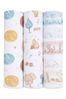 Disney Baby Winnie In The Woods Large Cotton Muslin Blankets 3 Pack