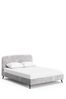 Plush Chenille Light Grey Matson Upholstered Frame, Ottoman Storage Bed