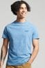 Charred Teal Grit Superdry Organic Cotton Vintage Embroidered T-Shirt