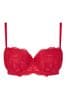 Red Ann Summers Sexy Lace Planet Balcony Bra