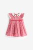 Red Strawberry Print Baby Woven Dress (0mths-2yrs)
