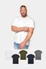 Black BadRhino Big & Tall T-Shirts 5 Pack