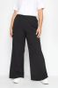 Yours Curve Pintuck Wide Leg Trousers