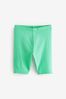 Green Soft Jersey Ribbed Cycle Shorts (3-16yrs)