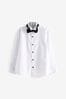 White Long Sleeve Smart Shirt with Bowtie (3-16yrs)