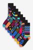 Rich Grindle Spot Pattern Socks 8 Pack