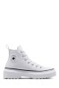White Converse Lugged Lift Youth Trainers