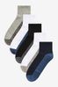 Multi Cushioned Sole Mid Trainer Socks, 5 Pack