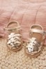 Gold Baby Ankle Strap Fisherman Sandals (0-18mths)