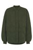 Whistles Green Ida Short Quilted Coat