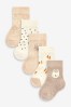 Muted Character Baby Socks 5 Pack (0mths-2yrs)