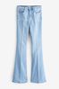 Inky Blue Stretch Flare Jeans