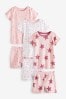 Multi Cherry Short Pyjamas 3 Pack (9mths-16yrs)
