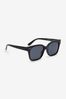 Black Preppy Style Polarised Sunglasses