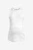 White Maternity Racer Vest