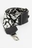 Silver/Black Webbing Bag Strap