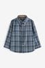 Blue Long Sleeve Check Shirt (3mths-7yrs)