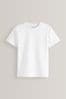 Neutral Cement Cotton Short Sleeve T-Shirt (3-16yrs)