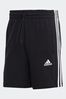 Blue adidas Essentials French Terry 3-Stripes Shorts