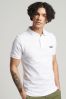 White Superdry Organic Cotton Classic Pique Polo Shirt