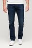Dark Blue Superdry Organic Cotton Slim Straight Jeans