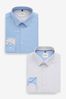 <span>Blau gestreift</span> - Trimmed Shirts 2 Pack, Slim Fit