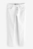 White Comfort Stretch Straight Jeans