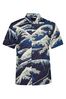 Blue Superdry Vintage Hawaiian Short Sleeve Shirt