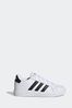 White/Black adidas Kids Sportswear Grand Court Lifestyle Tennis Lace-Up Trainers