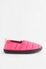 Pink Water Repellent Quilted Shoot Slippers