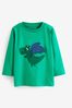 Green Dragon Long Sleeve Character T-Shirt (3mths-7yrs)