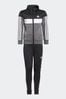 Black adidas Kids Sportswear Tiberio 3-Stripes Colorblock Shiny Tracksuit