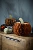 Natural Set of 3 Paper Pumpkin Decorations