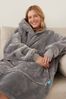 Pink Ony Soft Cosy Fleece Extra Thick Oversized Blanket Hoodie