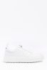 White River Island Embossed Plimsole Trainers