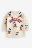 Neutral Cream All Over Print Disney Mickey Sweatshirt (3mths-8yrs)